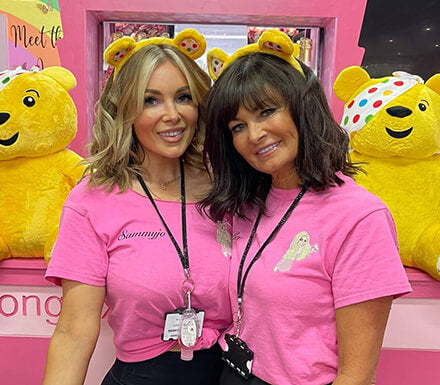 Tom Read Wilson with Pudsey at the Longlox Salon